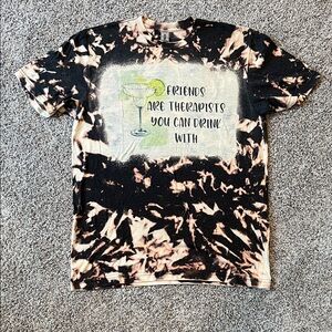 Gildan Black and Tan Tie-Dye Tee